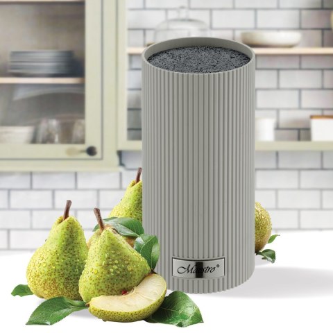 UNIWERSALNY BLOK STOJAK NA NOŻE PRZYBORY KUCHENNE SZARY MAESTRO MR-1437-GR