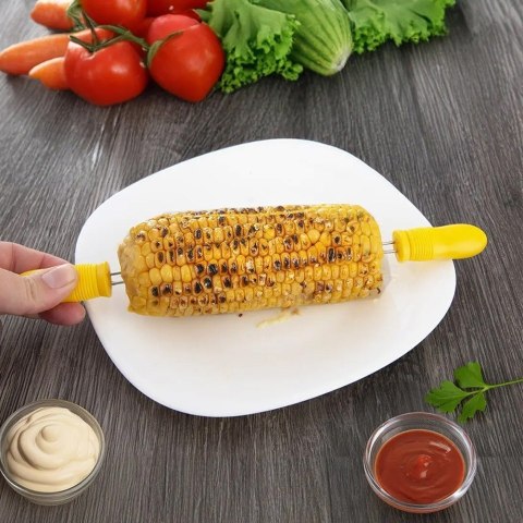 Uchwyt do kukurydzy 6 sztuk uchwyty szpikulec szpikulce do jedzenia ORION 531341
