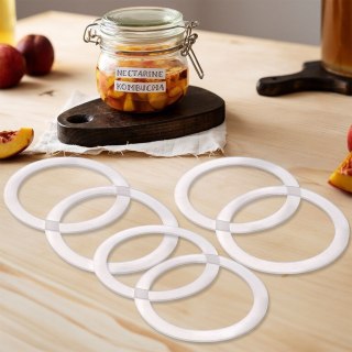 Uszczelki do słoików silikonowe 11cm gumki 6 sztuk IRMA ORION 180809