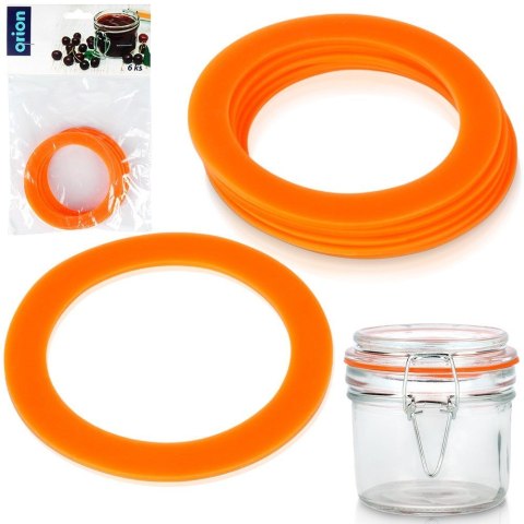 Uszczelki do słoików silikonowe uszczelka 6 sztuk ORION 180805
