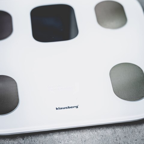 WAGA ŁAZIENKOWA Z POMIAREM TKANKI TŁUSZCZOWEJ I SKŁADU CIAŁA, SMART, BT, KLAUSBERG KB-7855 BIAŁA