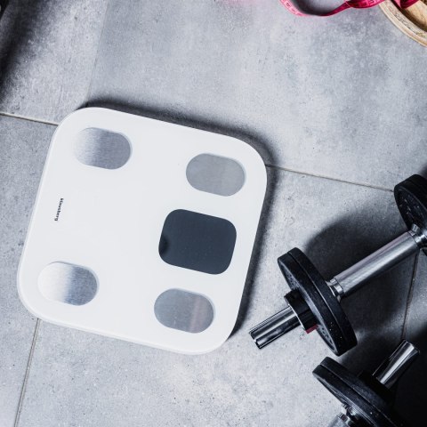 WAGA ŁAZIENKOWA Z POMIAREM TKANKI TŁUSZCZOWEJ I SKŁADU CIAŁA, SMART, BT, KLAUSBERG KB-7855 BIAŁA