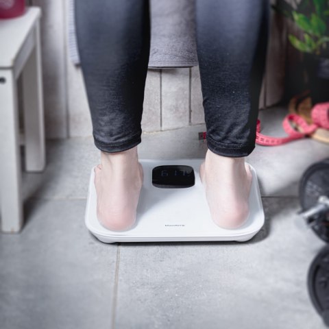 WAGA ŁAZIENKOWA Z POMIAREM TKANKI TŁUSZCZOWEJ I SKŁADU CIAŁA, SMART, BT, KLAUSBERG KB-7855 BIAŁA