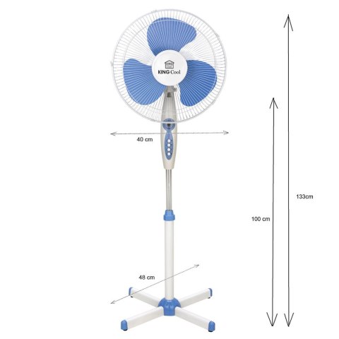 WENTYLATOR PODŁOGOWY KINGCOOL 40cm KC-2124