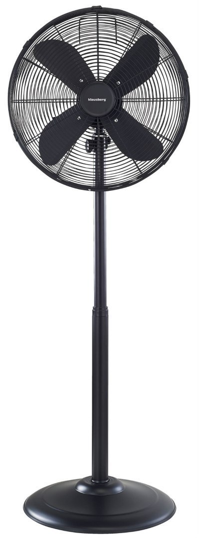 WENTYLATOR STOJĄCY PODŁOGOWY 40CM 50W METALOWY KLAUSBERG KB-7860 CZARNY