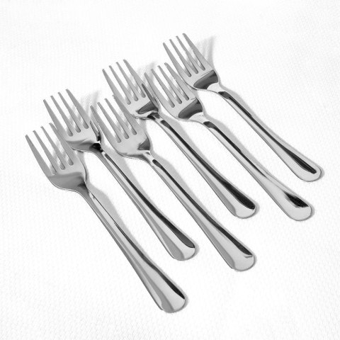 WIDELCZYKI DESEROWE DO CIASTA PRZEKĄSEK STALOWE 6-ELE EXCELLENT HOUSEWARE 139185