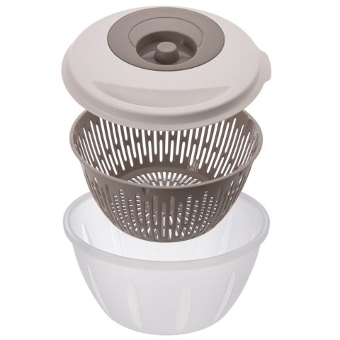 WIRÓWKA SUSZARKA DO SAŁATY WARZYW OWOCÓW RĘCZNA BEŻOWA OSUSZACZ ELA ORION 112839