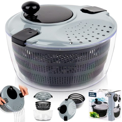 WIRÓWKA SUSZARKA DO SAŁATY WARZYW OWOCÓW RĘCZNA VILDE 259660