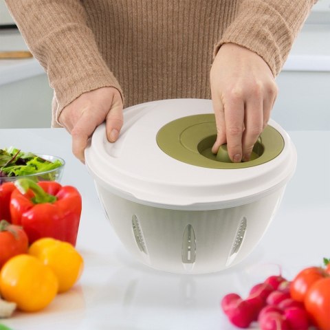 WIRÓWKA SUSZARKA DO SAŁATY WARZYW OWOCÓW RĘCZNA ZIELONA OSUSZACZ ELA ORION 112841