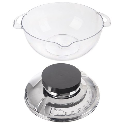Waga kuchenna mechaniczna z misą miską przeźroczystą 5kg ORION 131814