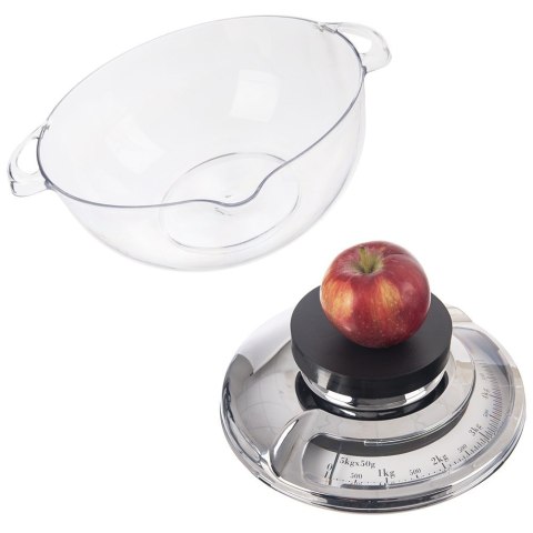 Waga kuchenna mechaniczna z misą miską przeźroczystą 5kg ORION 131814