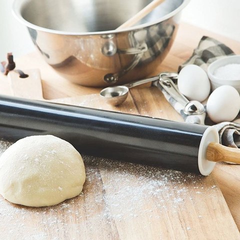 Wałek do ciasta metalowy obrotowy duży 46cm ORION 141254