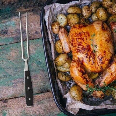 Widelec do mięsa na grilla stalowy długi MASTER 30cm ORION 143908