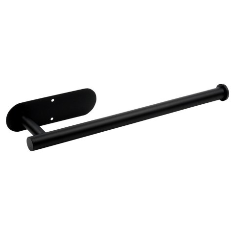 Wieszak UCHWYT na ręcznik papierowy kuchenny ścienny stalowy czarny VILDE 229137