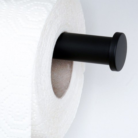 Wieszak UCHWYT na ręcznik papierowy kuchenny ścienny stalowy czarny VILDE 229137