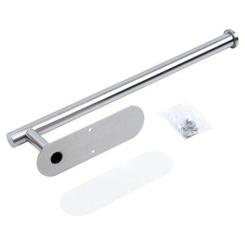 Wieszak UCHWYT na ręcznik papierowy kuchenny ścienny stalowy srebrny VILDE 229139