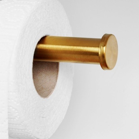 Wieszak UCHWYT na ręcznik papierowy kuchenny ścienny stalowy złoty VILDE 229138