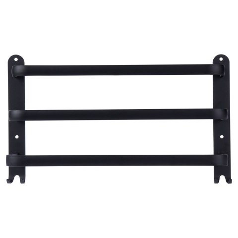 Wieszak ścienny na ręczniki uchwyt do wieszania METALOWY czarny 40cm VILDE 569705