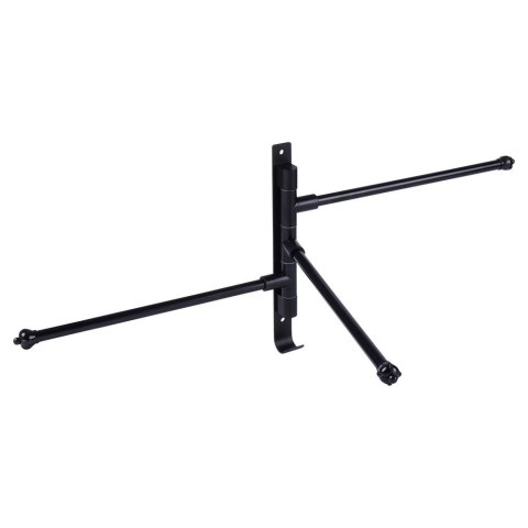 Wieszak ścienny na ręczniki uchwyt do wieszania METALOWY czarny obrotowy 30cm VILDE 569708