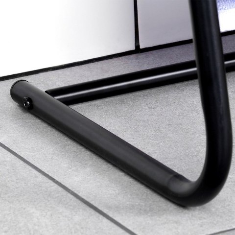 Wieszak stojak na ręczniki łazienkowe stojący uchwyt metalowy czarny VILDE 568021