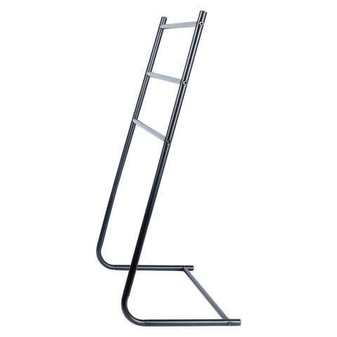 Wieszak stojak na ręczniki łazienkowe stojący uchwyt metalowy czarny VILDE 568021