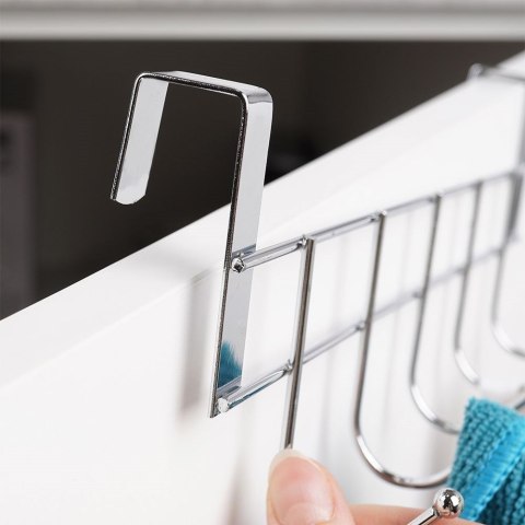 Wieszak uchwyt na drzwi do łazienki kuchni na ręczniki ścierki ORION 532073