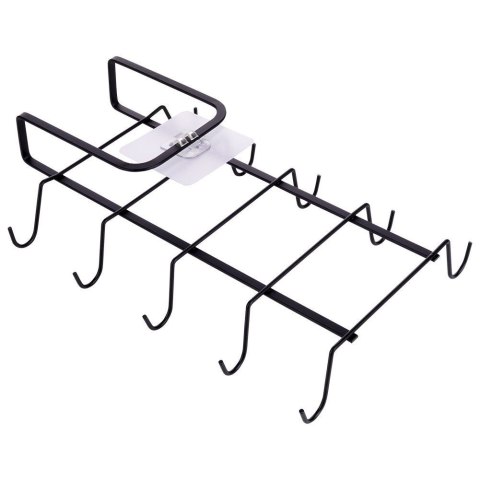 Wieszak uchwyt na kubki filiżanki organizer metalowy czarny VILDE 229092