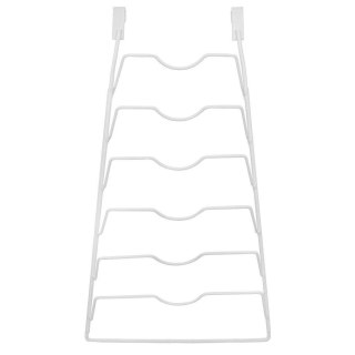 Wieszak uchwyt organizer na pokrywki metalowy biały ORION 122968