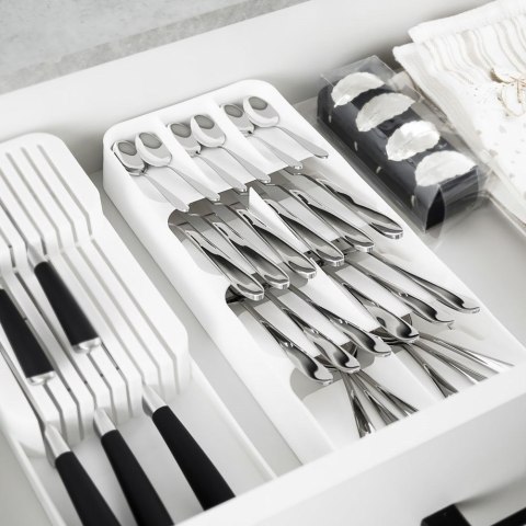 Wkład na sztućce do szuflady szuflad organizer biały 39x17cm VILDE 229011-B