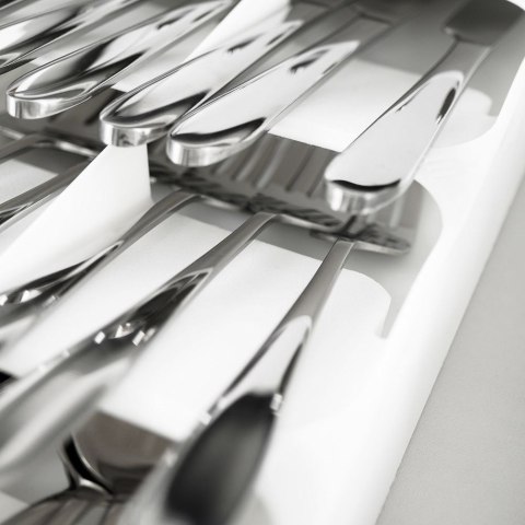 Wkład na sztućce do szuflady szuflad organizer biały 39x17cm VILDE 229011-B