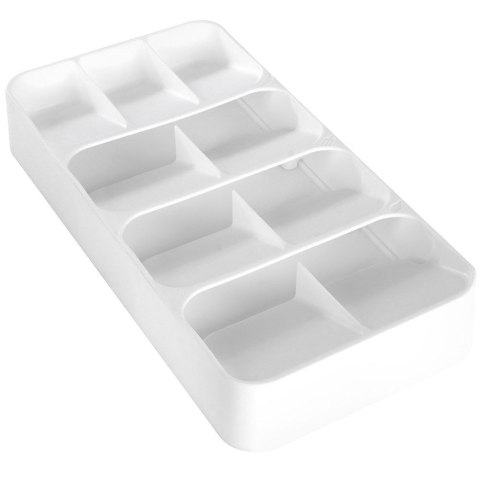 Wkład na sztućce do szuflady szuflad organizer biały 39x17cm VILDE 229011-B