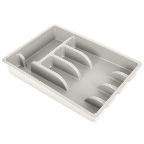 Wkład na sztućce do szuflady szuflad organizer popielaty 36x25.5cm VILDE 229048-P