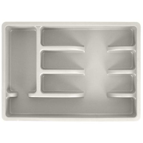 Wkład na sztućce do szuflady szuflad organizer popielaty 36x25.5cm VILDE 229048-P