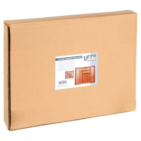 Wkład na sztućce do szuflady szuflad organizer rozsuwany bambusowy 35.5-54.5x45.5cm VILDE 229200