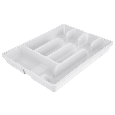 Wkład na sztućce do szuflady szuflad organizer rozsuwany biały 36.5x27.5-44cm ORION 150748