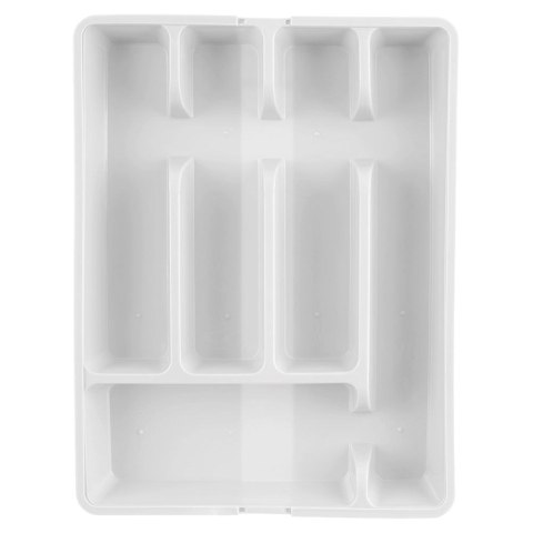 Wkład na sztućce do szuflady szuflad organizer rozsuwany biały 36.5x27.5-44cm ORION 150748