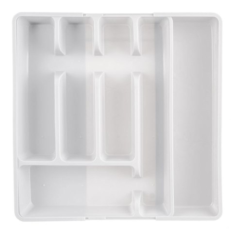 Wkład na sztućce do szuflady szuflad organizer rozsuwany biały 36.5x27.5-44cm ORION 150748