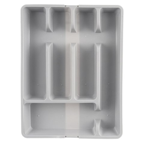 Wkład na sztućce do szuflady szuflad organizer rozsuwany szary 36.5x27.5-44cm ORION 150749