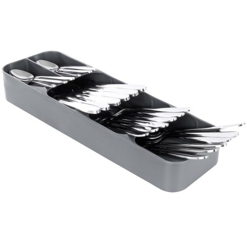 Wkład na sztućce do szuflady szuflad organizer szary 39x11.5cm VILDE 229010-S