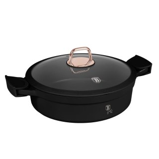 WOK GARNEK NISKI Z POWŁOKĄ TYTANOWĄ 4.2L 28CM BERLINGER HAUS BLACK ROSE BH-1455