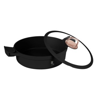 WOK GARNEK NISKI Z POWŁOKĄ TYTANOWĄ 4.2L 28CM BERLINGER HAUS BLACK ROSE BH-1455
