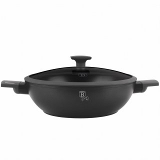 WOK TYTANOWY Z POKRYWKĄ 30CM BERLINGER HAUS ANTRACIT BH-8125