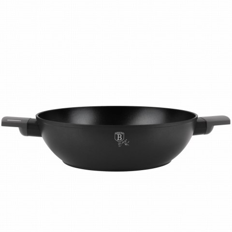 WOK TYTANOWY Z POKRYWKĄ 30CM BERLINGER HAUS ANTRACIT BH-8125