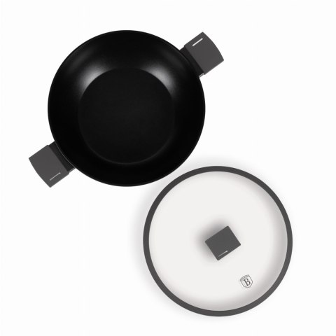 WOK TYTANOWY Z POKRYWKĄ 30CM BERLINGER HAUS ANTRACIT BH-8125