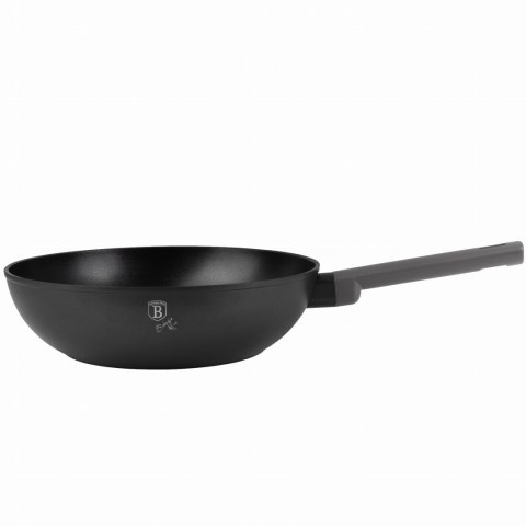 WOK Z POWŁOKĄ TYTANOWĄ 28CM PATELNIA GŁĘBOKA BERLINGER HAUS ANTRACIT BH-8123