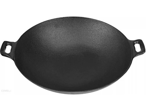 WOK ŻELIWNY 31cm KRISBERG KS-2638