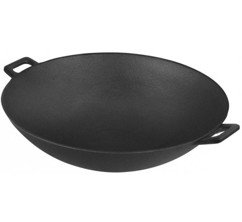 WOK ŻELIWNY z POKRYWĄ 31cm KRISBERG KS-2561