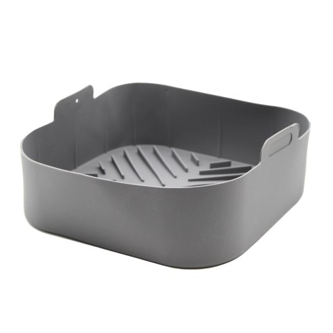 Wkład silikonowy do frytkownicy AIR FRYER kwadratowy szary forma 17CM BRUNBESTE BB-3375