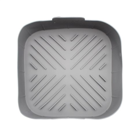 Wkład silikonowy do frytkownicy AIR FRYER kwadratowy szary forma 17CM BRUNBESTE BB-3375