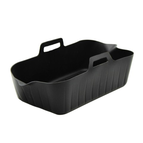 Wkład silikonowy do frytkownicy AIR FRYER prostokątny czarny forma BRUNBESTE BB-3759